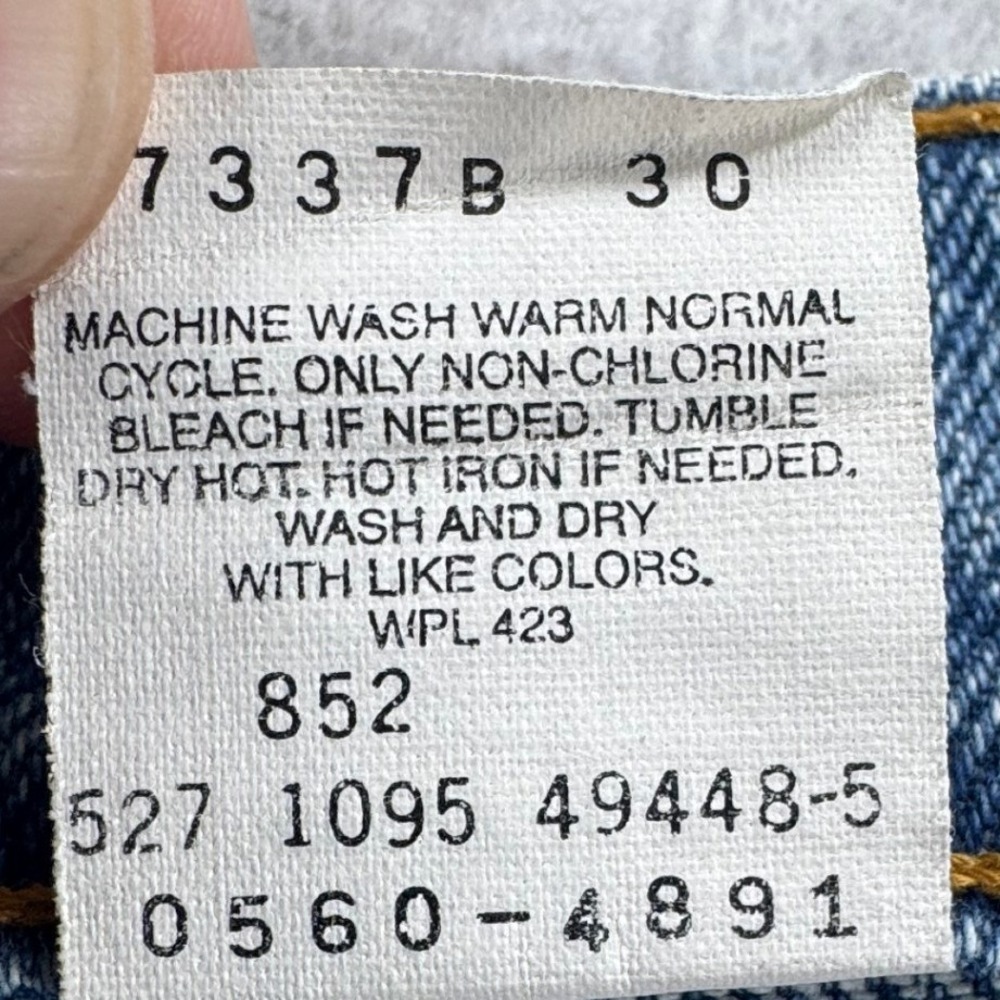 Vintage Levis 560 Loose Fit Tapered Leg Jeans Mens 34x32 Blue Made in USA 90s - Picture 9 of 12